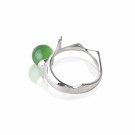 Branch ring med Jade, sølv thumbnail