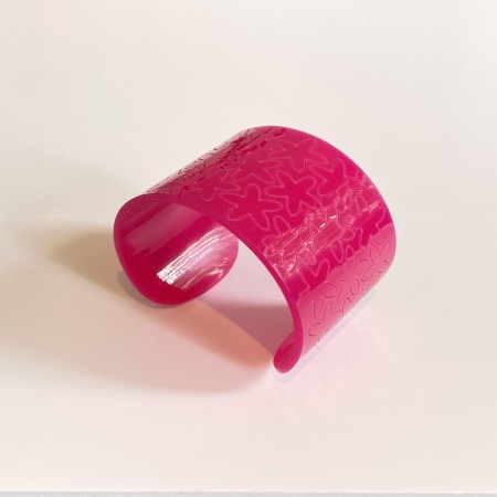 Magenta - Flatemønster - Blomster